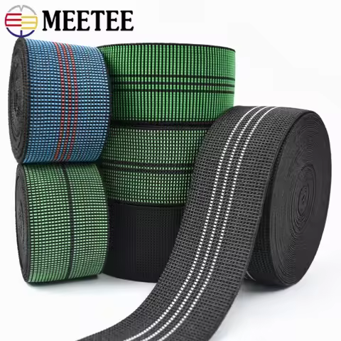 2/5/10M 50mm Elastic Band High Elastics Webbing Tape Strap Furniture Ribbon Trampoline Backrest Cush