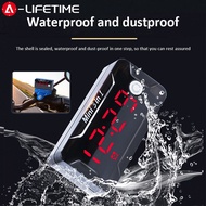 Mini 3 In 1 Motorcycle Car Electronic Clock Watch Waterproof Dust-proof Thermometer LED Digital Disp