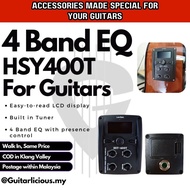 4 Band Active Equalizer Pick Up with built-in Tuner and LCD Display ( HSY-400T / HSY400T ) EQ pick u