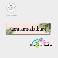 Wall decoration Assalamualaikum Welcome wooden poster Home decoration chamomile OK146