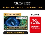 TCL C855 Premium QD-Mini LED | 4K Google TV | 65 75 85 98 inch | 144Hz VRR | Dolby Atmos | Dolby  Vi