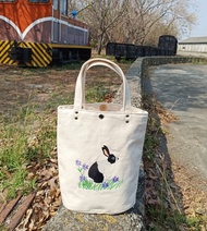 兔子 刺繡  小提袋  購物袋 手提包