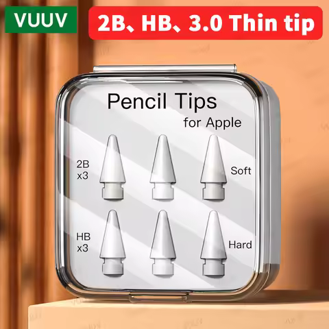 Pencil Tip For Apple Pencil Nib 3/6 Pcs Double Layer 2B HB Thin Soft Hard Replacements Tip For Apple