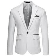 ZeroDis Blazer for Men Korean Slim Fit Mens Coat Suit Blazer Coat Men Blazer Coat Casual Business Daily Jackets