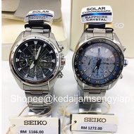 100% Original Seiko Chronograph Solar 100m Sapphire Men Japan Quartz Analog Stainless Steel Men Watc