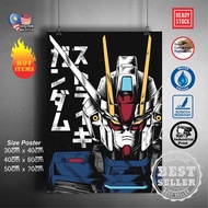 (Ready Stock) Mobile suit Gundam 144 RX-78-2 / RX78-2 / RX78 2 Gundam wall poster sticker deco poste