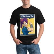 Futurama Cartoon Logo 100% Cotton Breathable Plus Size Crew Neck T Shirt