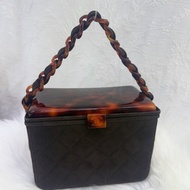 Chanel Vintage Tortoise Box Bag