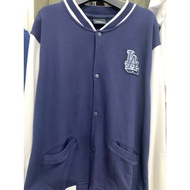 [Preloved] - MLB LA Dodgers Varsity Jacket Navy White Snap Button XL