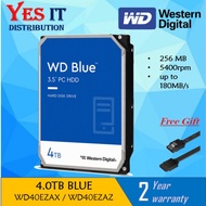 WD Western Digital 4TB Blue 3.5" Desktop Hard Disk Drive  (FREE SATA CABLE) (Limited Stock )