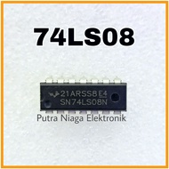 IC 74LS08 DIP 14p Quad AND Gate TTL 7408 / SN74LS08N / HD74LS08P