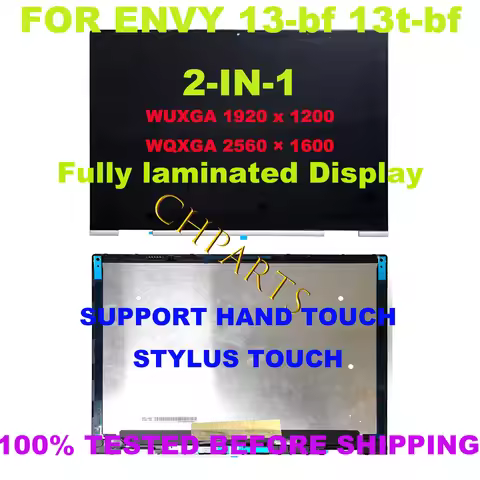 13.3'' IPS LCD Touch Screen Replacement Assembly for HP ENVY X360 13-BF Series 13 BF N15664-001 N156