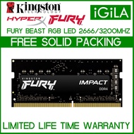 KINGSTON RAM FURY RAM IMPACT 4GB / 8GB / 16GB DDR4 SODIMM LAPTOP RAM