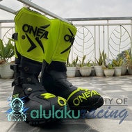 TRAIL MX MOTOCROSS BOOTS ADVENTURE TRABAS ENDURO - FLUOGREEN BLACK