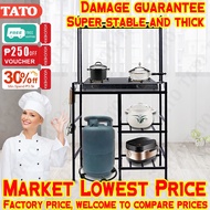 Gas Stove Stand Rack Kitchen Heavy Duty Organizer Stainless Patungan Ng Lagayan Ng Kalan