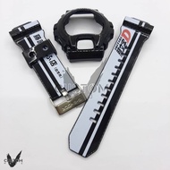 (Vcustom) GDX6900 (without buckle) CUSTOM PRINTING " INITIAL D " BAND AND BEZEL WATCH STRAPS