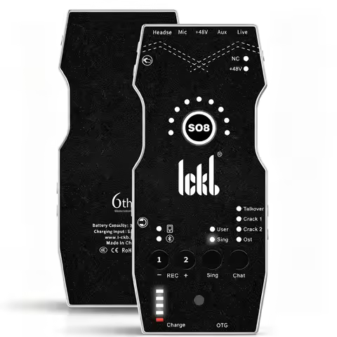 Ickb So8 6th Digital OTG Sound Card Support Equalization EQ Debugging Suitable For Singing Live Broa