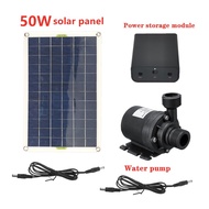 50W 12V Dual USB Solar Panel Kit Brushless Solar Water Pump Solar Cell Photovoltaic Panel Fountain W