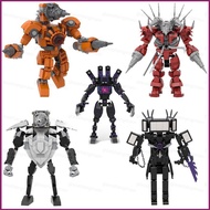 YT4 Skibidi Toilet Building Blocks Clockman Titan TV Man Monitor Man Drill man Figure Model Doll Toy