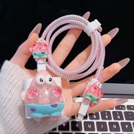 Cartton Pattern Soft Silicone Charger Case Charger Cover Cable Protector for iPhone 40W Charger