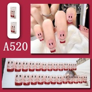 Set Kuku Palsu 24pcs Dengan Lem Fake Nail Art Kuku Palsu / 24Pcs Kuku Palsu Fake Nail Kuku Palsu Aes