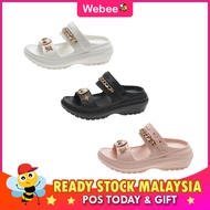 READY STOCK💝WEBEE Jennie Summer Women's One-piece Platform Sandals Korean Fashion Casual Beach Sanda