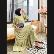 gamis jumbo busui friendly/gamis polos junbo/gamis termurah/gamis rayon viscose premium bisa bayar d