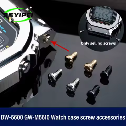 DW5600 shell side screws for Casio DW-5600 GW-M5610 GW-B5600 GW-5000 G-SHOCK case screws metal nuts 