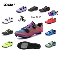SOCRS 10 Colors Original Professional Cycling Shoes Mtb Speed Shoes Biking Flat Shoes for Men Fizik Men and Women SHIMANO Mountain Bike Shoes Clip Road Large Size 36-47