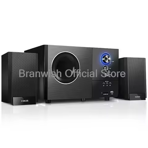 5.25 Inch Surround Sound Active Bass Bluetooth Speaker 2.1 Home Theater Sound Box System Wooden Subw
