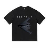 B2 Ghost Stealth Bomber Army Fan Fighter Men's and  retro T-shirts plus size combed 24S