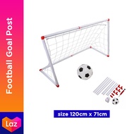 KL Ready Stock 120cm BIG GOAL Football Goal Tiang Gol Bola Sepak Soccer Toys for Kids Size Kids Soccer Football