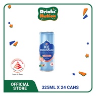 [Wholesale - 24s](No Sugar) F&N Ice Mountain Sparkling Water Assorted Flavours Peach (Can 325ml)