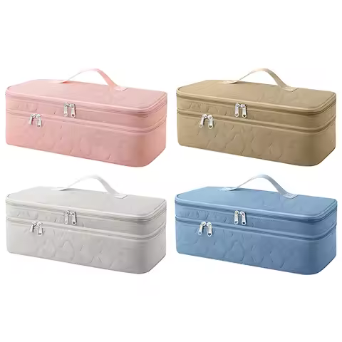 Double-Layer Portable Storage Bag Hair Dryer Organizer Bag Curling Irons Bag for Revlon One-Step Hai