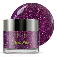 SNS Nail Dip Powder, Gelous Color Dipping Powder - Shennanigans (Purple/Magenta, Glitter) - Long-Las