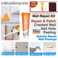 Wall Mending 250g Plaster Filler Repair DIY Putty Paste Patch Paint Gap Cream White Fix Crack Nail Hole Ceiling Tiles