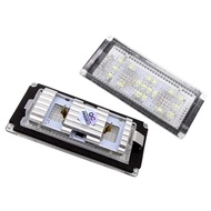 White SMD LED Number License Plate Light Lamp 1 Pair for BMW 7-Series E65 E66 After Facelift ONLY