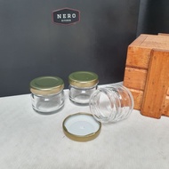 25ml Round Glass Jar / Jam Jar / Glass Jar / Spice Container / Glass Packaging / sambal Jar / sambal