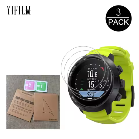 3Pcs HD Clear Film For SUUNTO D5 DX D4F D6I D4I Novo Smart Watch Anti-shock 7H Nano Explosion-proof 