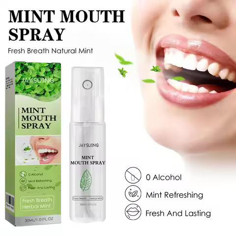 Mouth Freshener Spray Oral Spray Remove Bad Breath Long Lasting Mint Portable Breath Freshener Refre