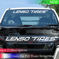 สติ๊กเกอร์ Lenso tires (New) สติ๊กเกอร์เลนโซ่ไทร์ ใหม่ สติ๊กเกอร์แต่ง สติ๊กเกอร์ติดกระจก สติ๊กเกอร์ซ