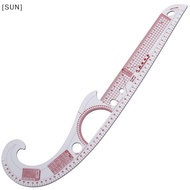 [SUN] Multi-function Plastic French Curve Sewing Ruler Easy Curve Ruler for Knitters