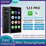 Global Version SOYES S23 PRO Ultra-Thin Mini 3G/4Gสมาร์ทโฟนQuad Core 3.0 นิ้วหน้าจอHD 2GB RAM 16GB ROM 2MPด้านหลังกล้องWIFI HotspotบลูทูธGPS Android Dual SIMโทรศัพท์มือถือขนาดเล็ก