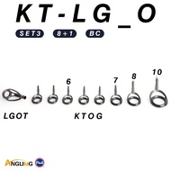 Fuji Original Spinning Rod Guide Single Foot K Frame O Ring KT LG, Guide Ring Set for Bass Trout Meb