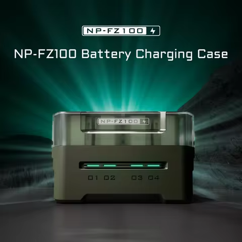 TILTA Camera FZ100 Battery Charging Station (4 Channel) Portable for Sony NP-FZ100/NP-FW50 DMW-BLK22