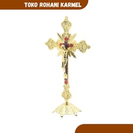 24 CM ALTAR CROSS CATHOLIC SITTING CROSS/ TABLE CROSS/ ALTAR CROSS/ JESUS CROSS/ Catholic Altar