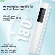 SDEER LED Nail Lamp, 45s Timer Efficient Curing Mini Nail Dryer Light, Wireless Lamp Digital Display