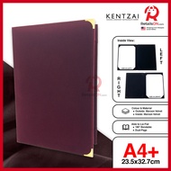KENTZAI Signing Ceremony Folder -  A4 Doc Holder VELVET - Maroon / Majlis Menandatangani Perjanjian 