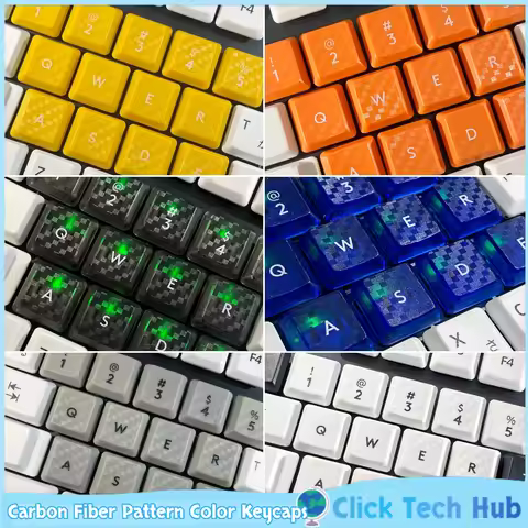 G913 Carbon Fiber Pattern Color Keycaps For Logitech G913tkl/G813/G815 Pbt Anti Slip Customized Mech