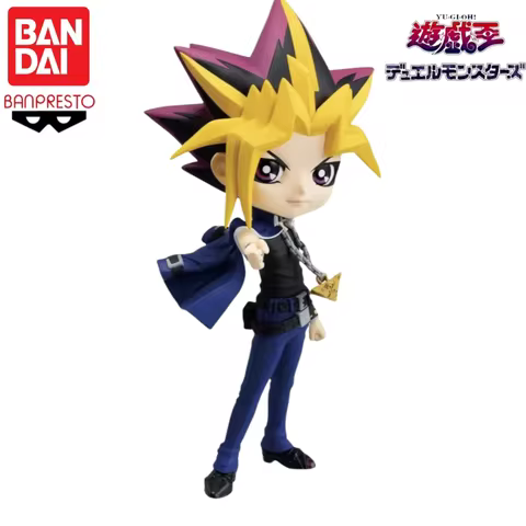 In Stock 100% Original Bandai Banpresto Yu-Gi-Oh Q Posket Anime Characters Yugi Muto Ornaments Colle